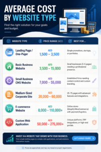 Dubai website development cost guide for companies