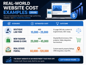 Web development cost UAE for businesses and startups